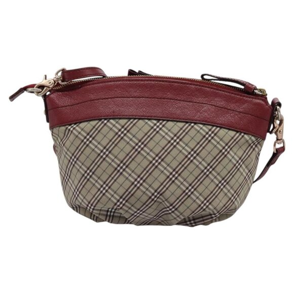 BURBERRY Nova Check Blue Label Shoulder Bag Canvas Beige - Picture 3 of 15